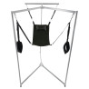 VIP Sling Pack Kit Sling Tissu Rectangle Noir Armature Grise